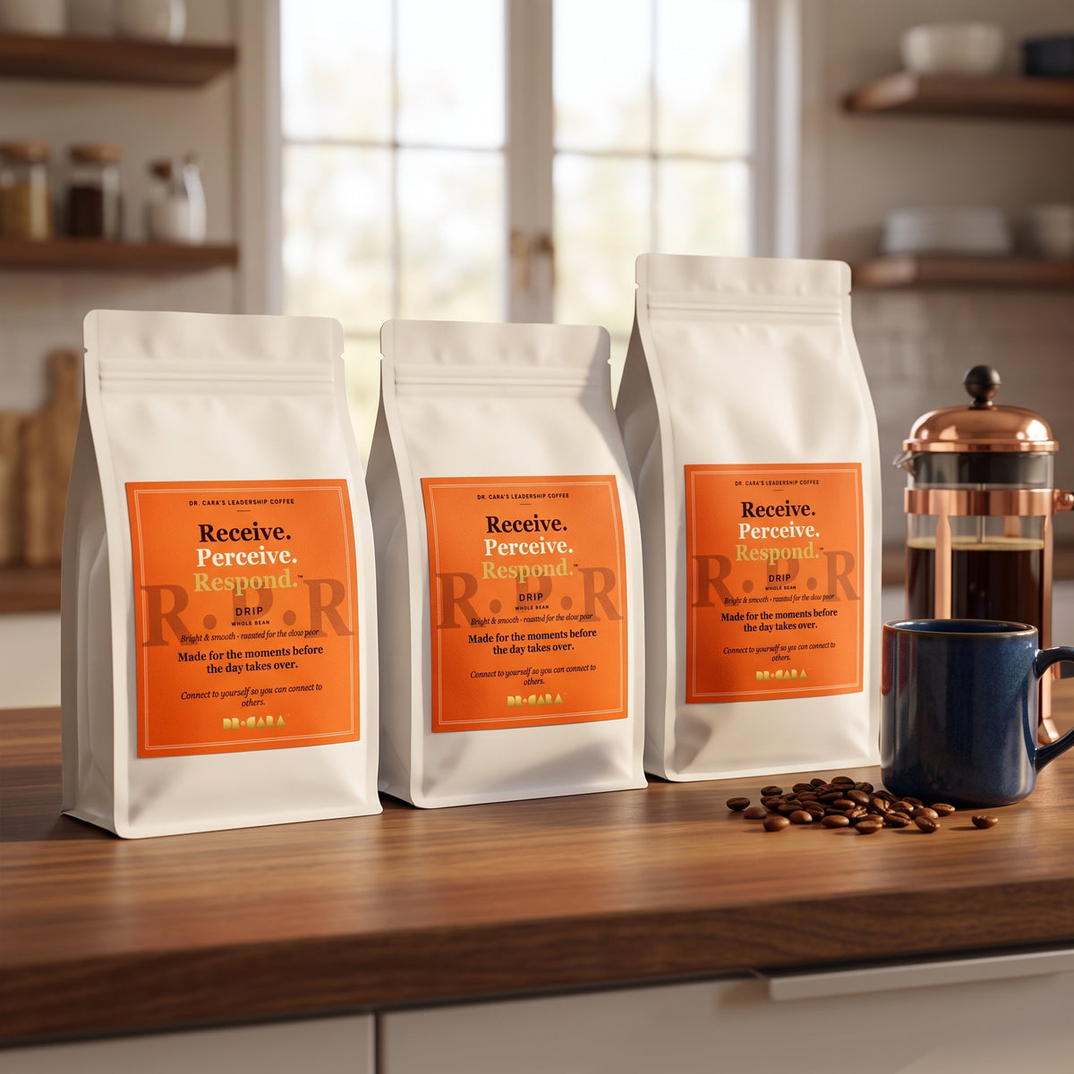 RECEIVE · PERCEIVE · RESPOND™ - DRIP (Whole Bean)
